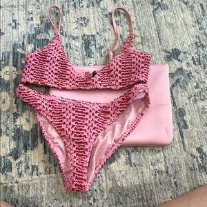 TRIANGL Textured Bikini Set